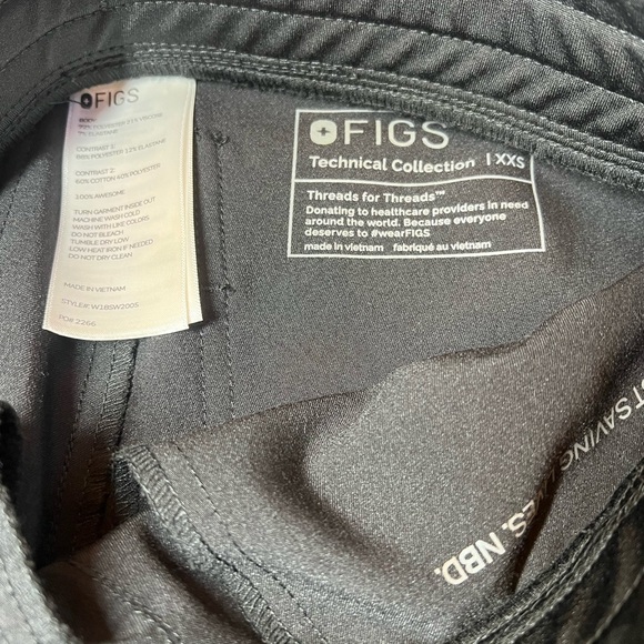 Figs Women’s Jogger Scrub Pants Black Size XXS - Picture 3 of 4